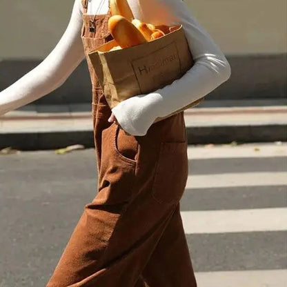Margot | Corduroy  Casual Suspender Trousers