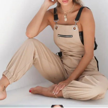 Francesca | Camel Overall Jogger