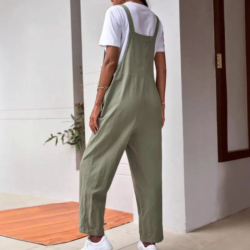 Luciana | Casual Adjustable Waist Loose-fitting Overalls