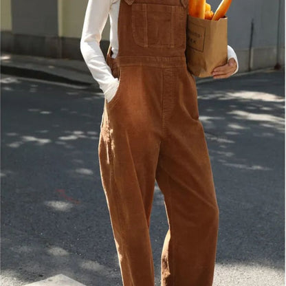 Margot | Corduroy  Casual Suspender Trousers