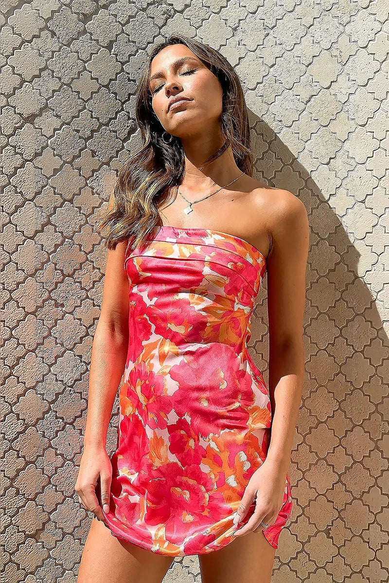 Juana® | Mini Dress Pink/Red Floral