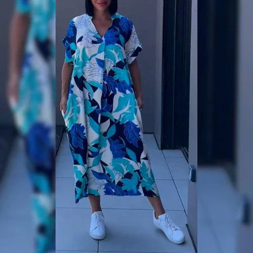 Guadalupe® | Relaxed women's maxi dress with art print
