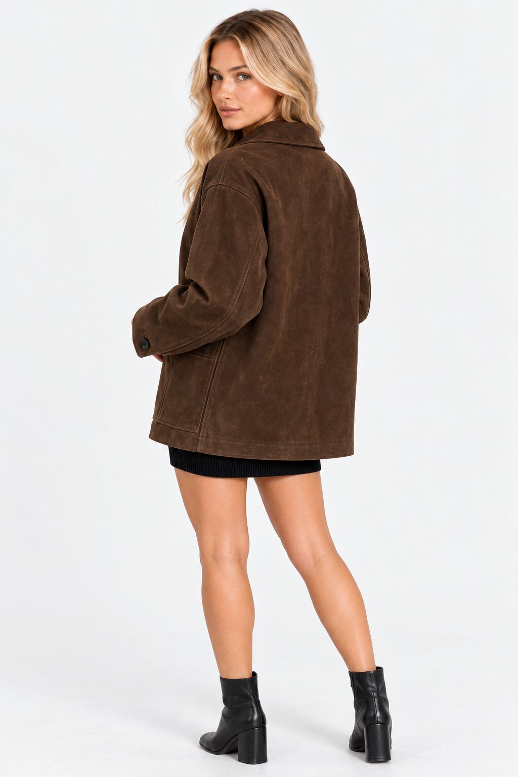 Dianne | Vintage Button-Down Suede Shacket