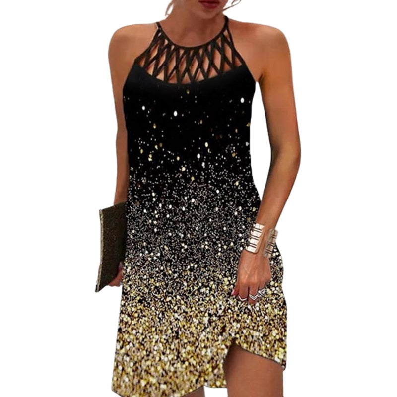 Amparo® | Printed Dress With Halters