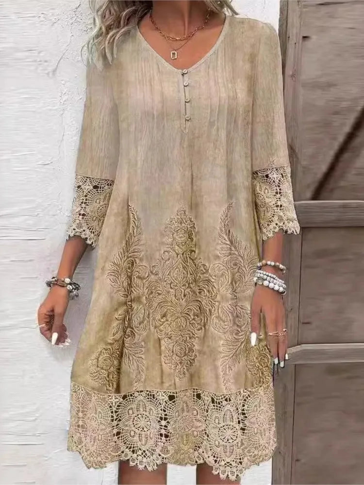 Perla® | V-neck dress for women