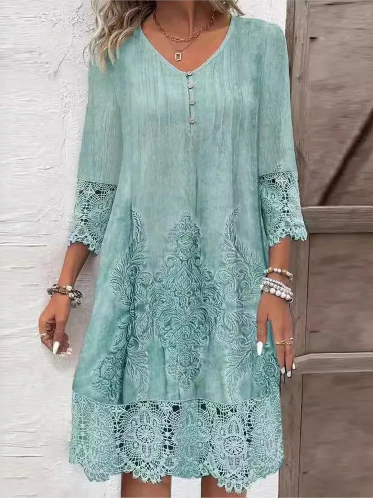 Perla® | V-neck dress for women