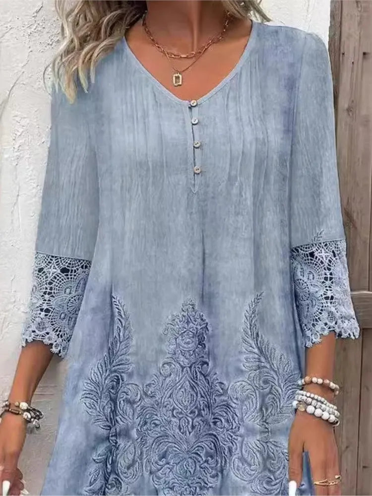 Perla® | V-neck dress for women