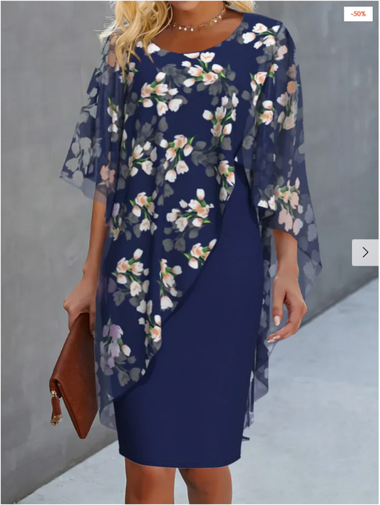 Emilia® | Floral Chiffon Women'S Dress