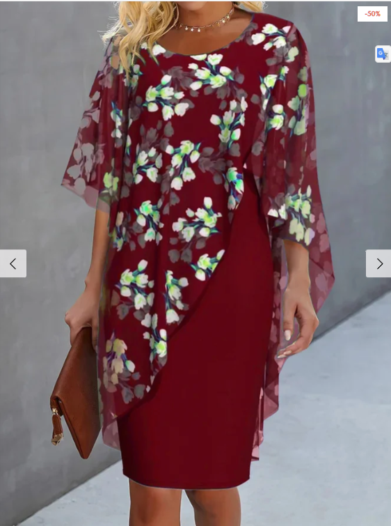 Emilia® | Floral Chiffon Women'S Dress