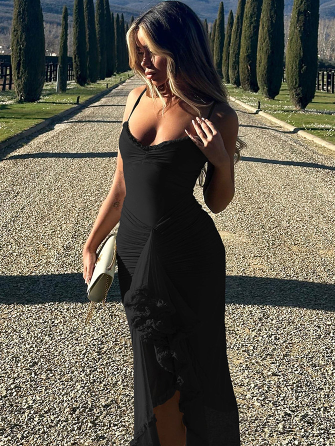 Nora® | Maxi Dress With Spaghetti Straps And Ruffles