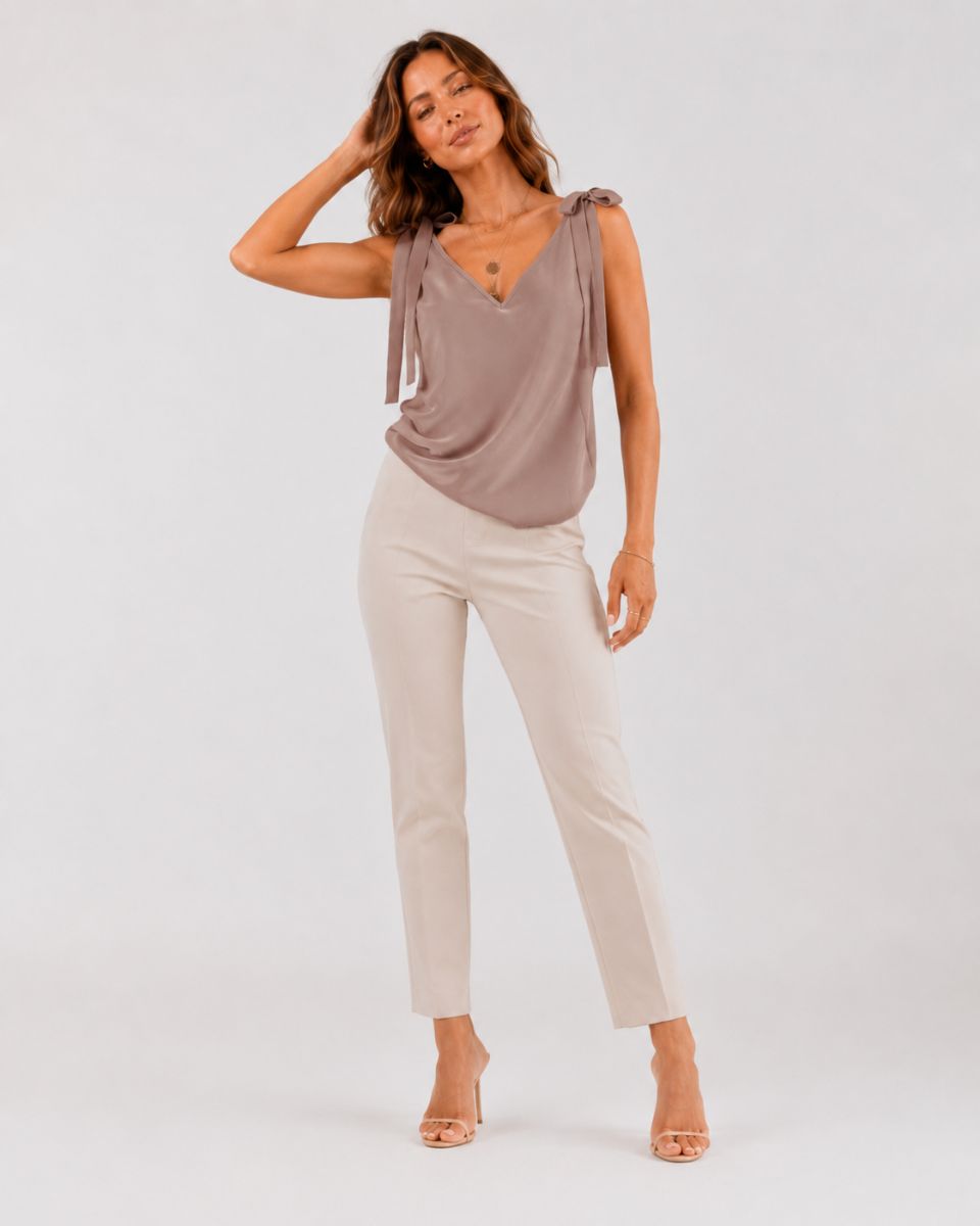 Vivienne Bowknot Tie Up Tank Tops
