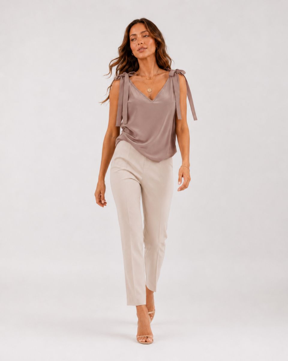 Vivienne Bowknot Tie Up Tank Tops