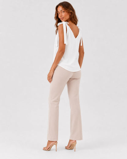 Vivienne Bowknot Tie Up Tank Tops