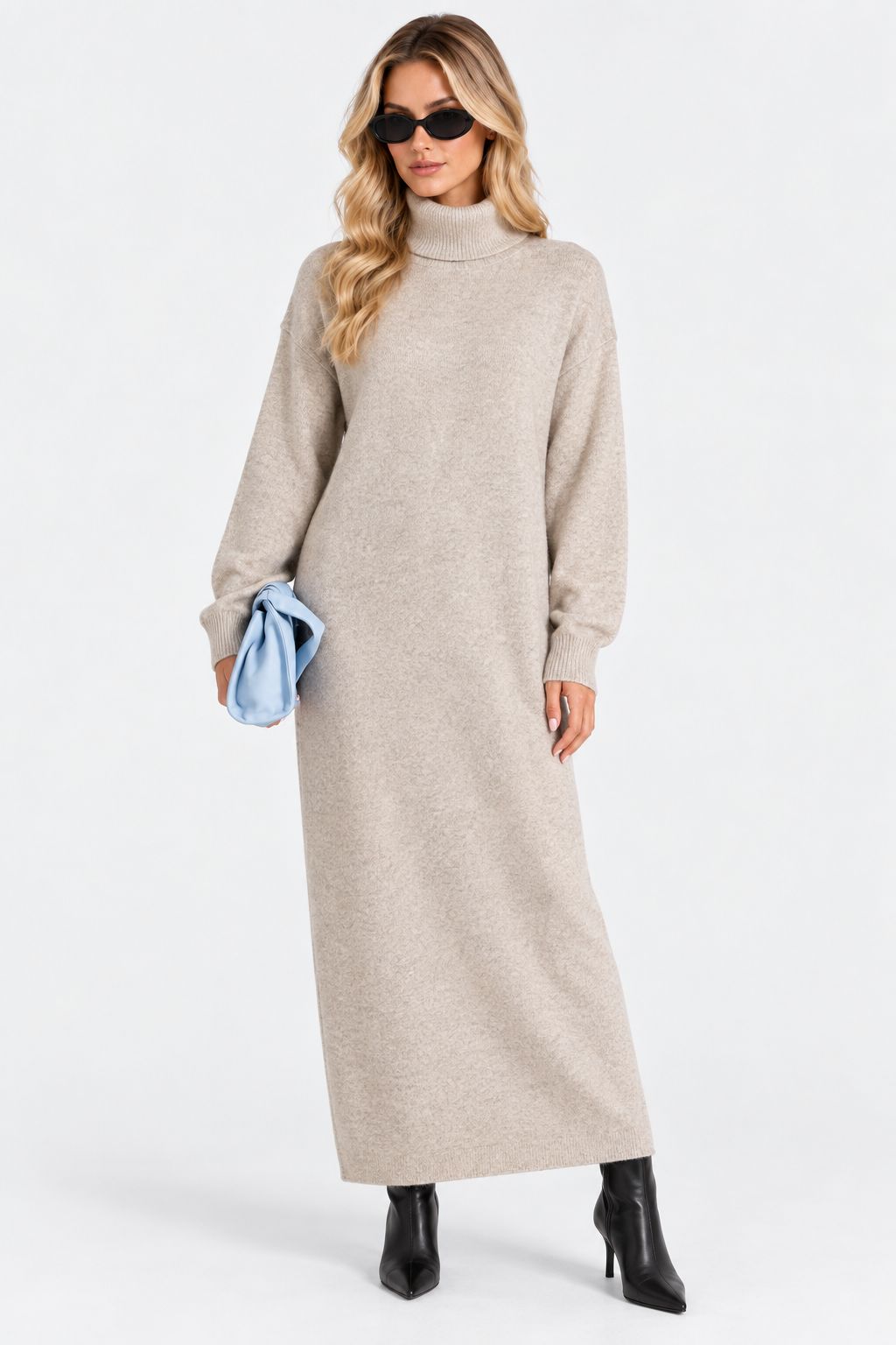 Ingrid® | Warm Long-Sleeved High-Neck Sweater Dress
