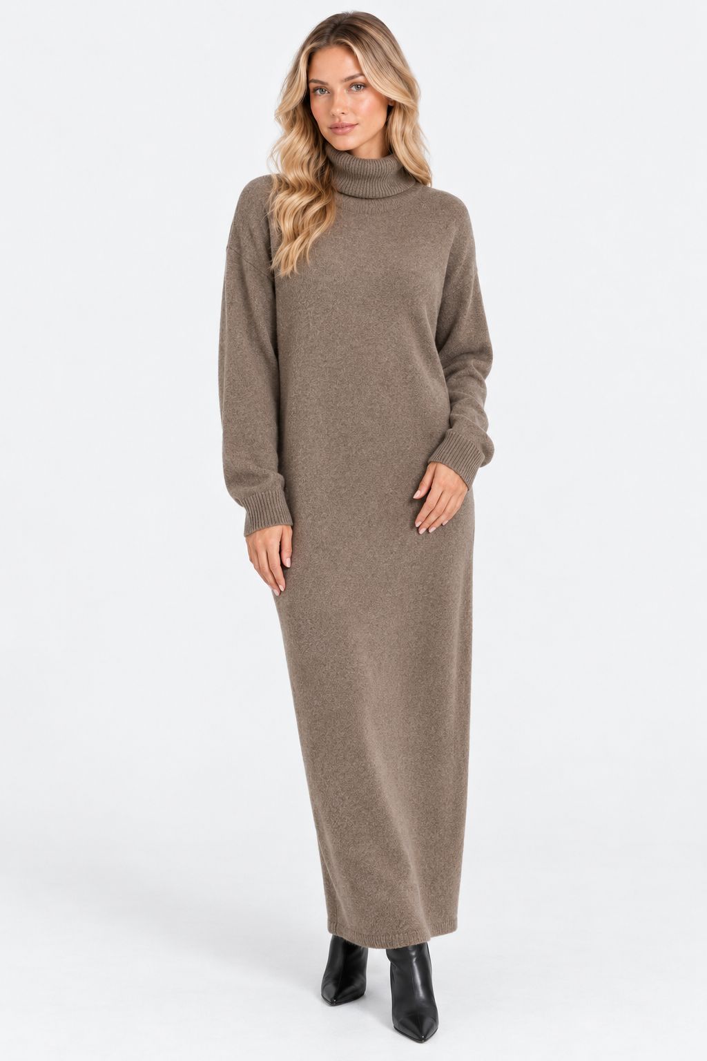 Ingrid® | Warm Long-Sleeved High-Neck Sweater Dress