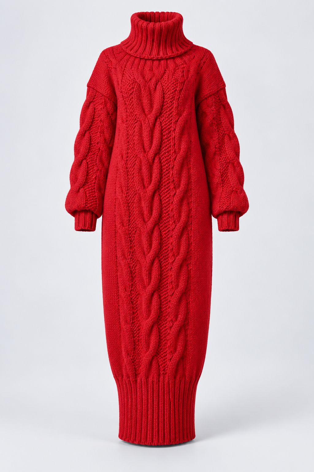 Saskia® | Cozy Turtleneck Knitted Winter Dress