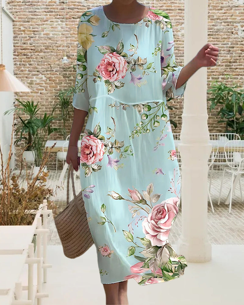 Michela® | Elegant Dress With Flowers