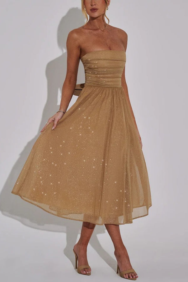 Kaylee® | Sexy off shoulder backless sexy maxi dress with bow