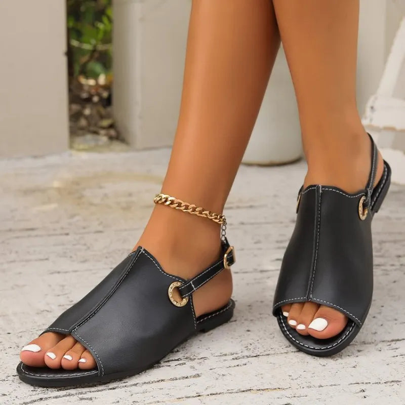 Mira | Summer Peep-Toe Beach Sandals