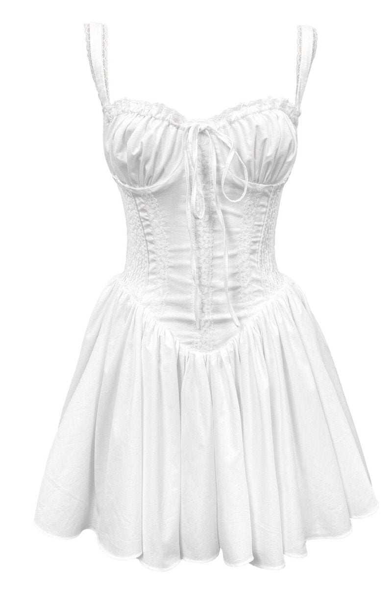 Rosa® | Lace Corset Mini Puff Dress
