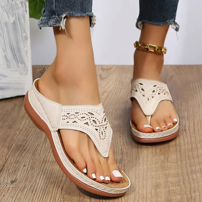 Sienna | Women’s Clip-Toe Wedge Sandals