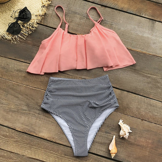 Auristela® | Colorful Bikini With Ruffles