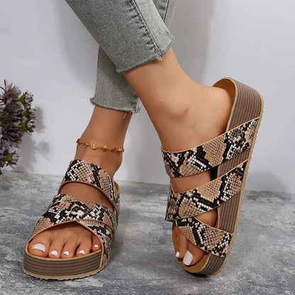 Amara | Women’s Cross-Strap Flat Sandals