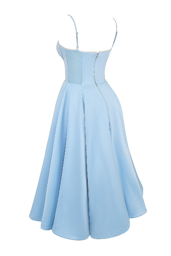 Lorraine® | Strapless V-neck sleeveless tutu maxi dress