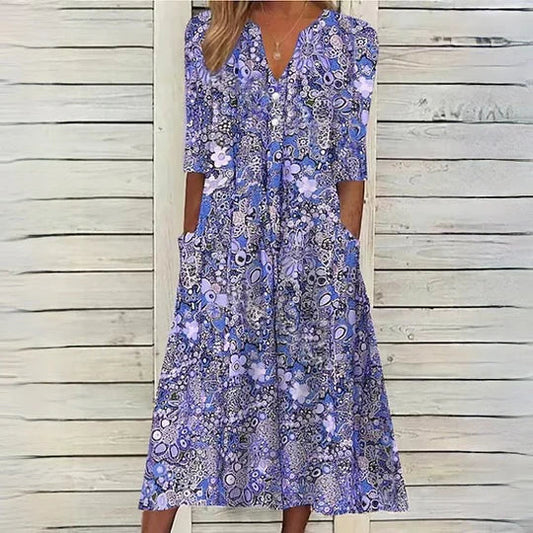 Natividad® | Hannah floral midi dress