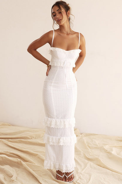 Begoña® | Embroidered Lace Maxi Dress