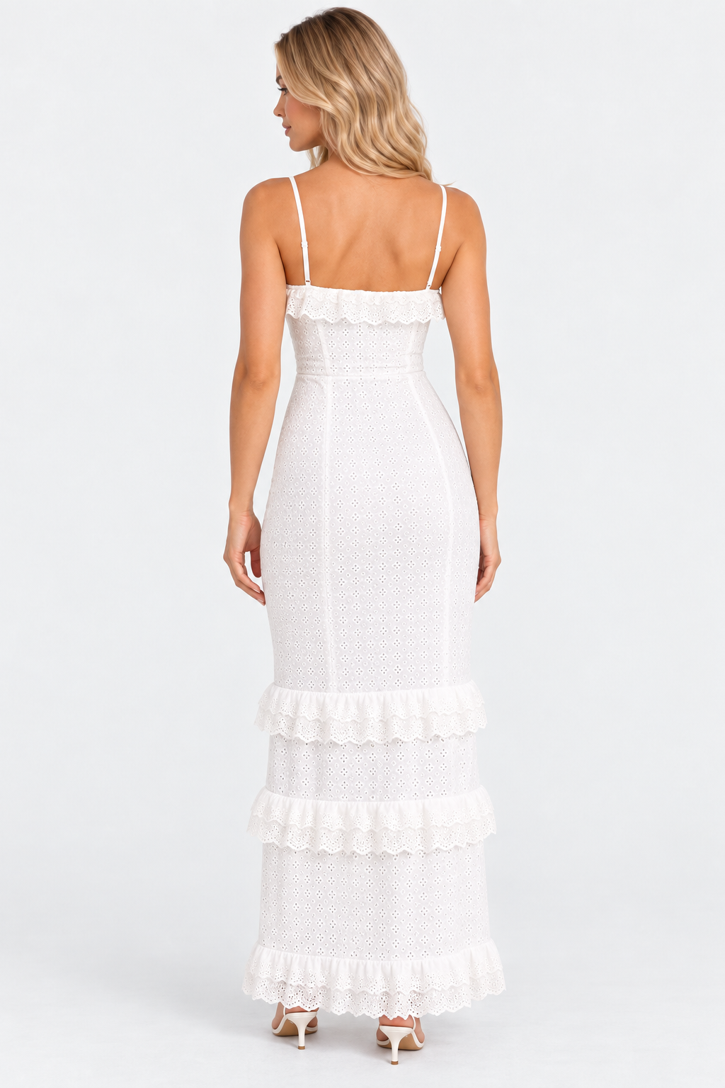 Marisol® | Elegant Embroidered Lace Maxi Dress