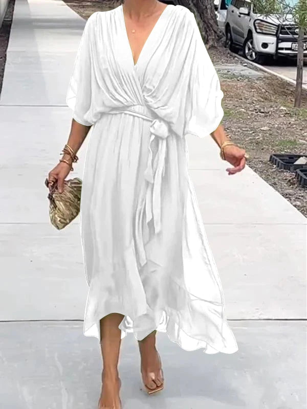 Ilaria® | Elegant Dress With V-Neckline