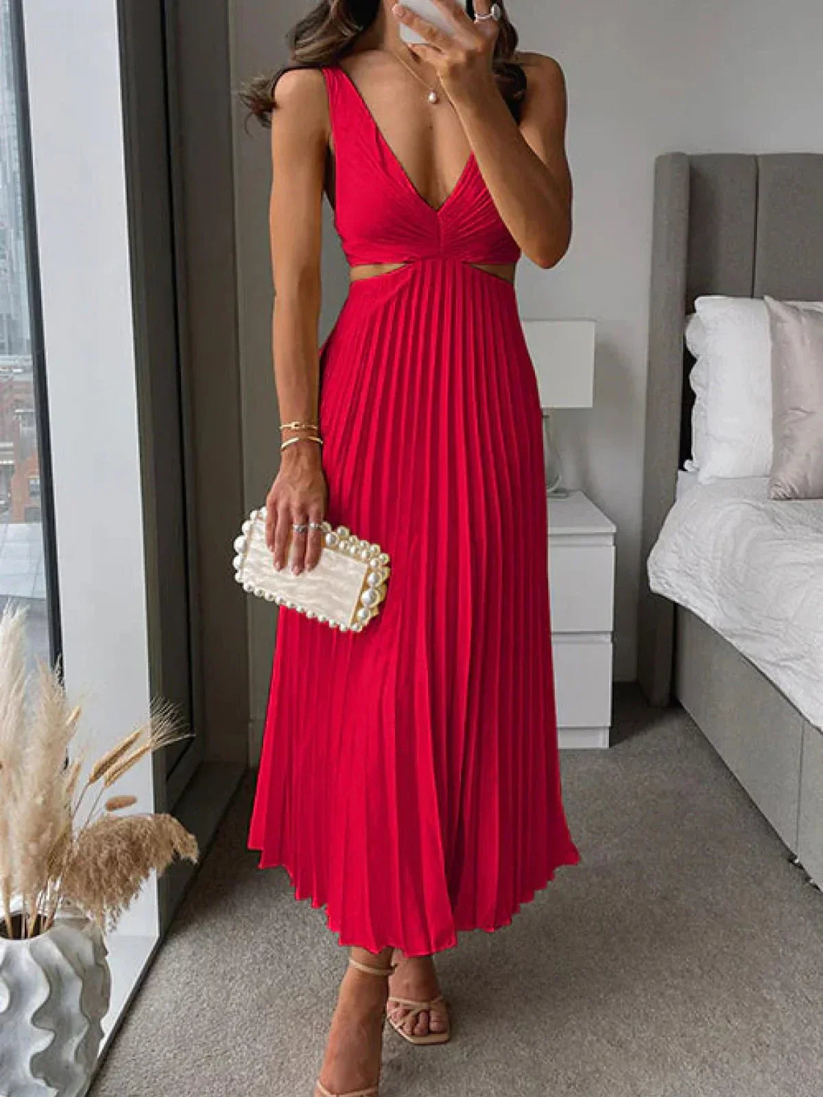 Linda® | Premium Satin Elegant Dress