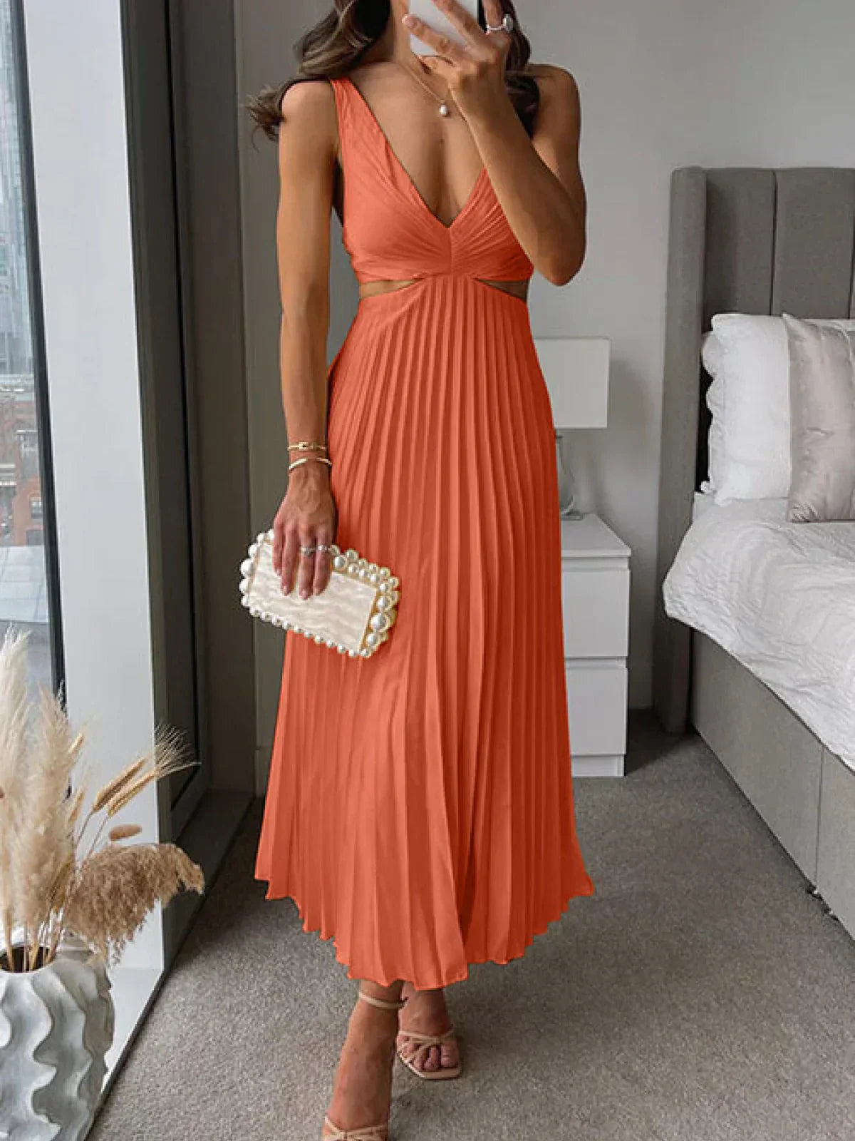 Linda® | Premium Satin Elegant Dress