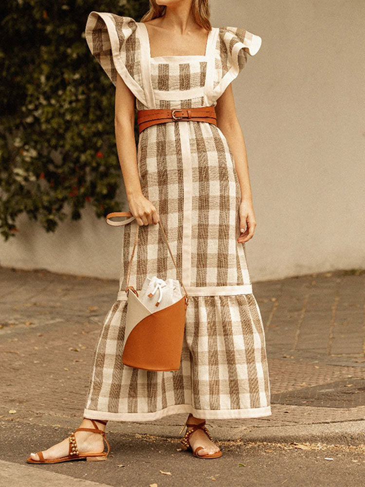 Alina® | Elegant checked dress