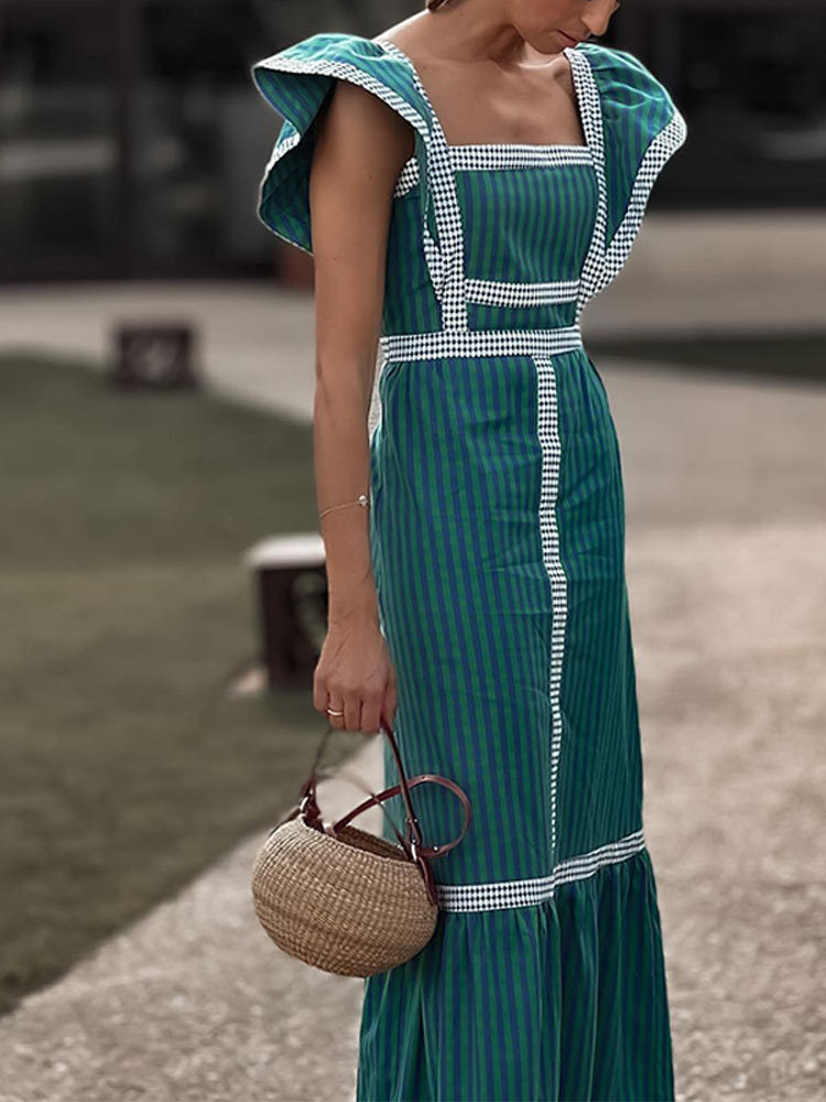 Eugenia® | Elegant Checkered Dress