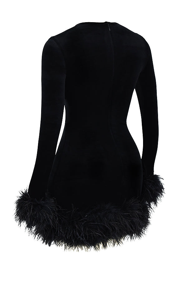 Lidia® | Women's velvet mini dress