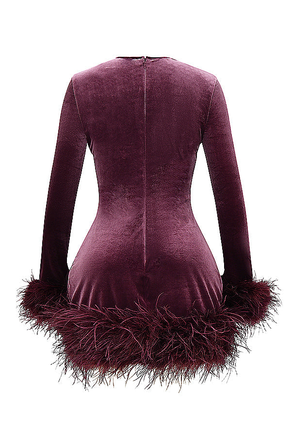 Lidia® | Women's velvet mini dress