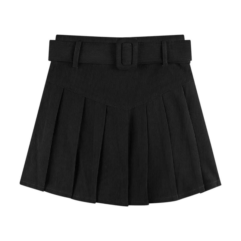 Heidi Corduroy Pleated A-Line Skirt