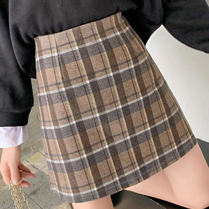 Kiara Woolen Mini Skirt