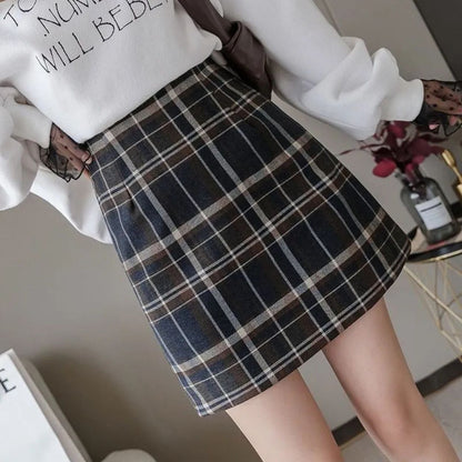 Kiara Woolen Mini Skirt