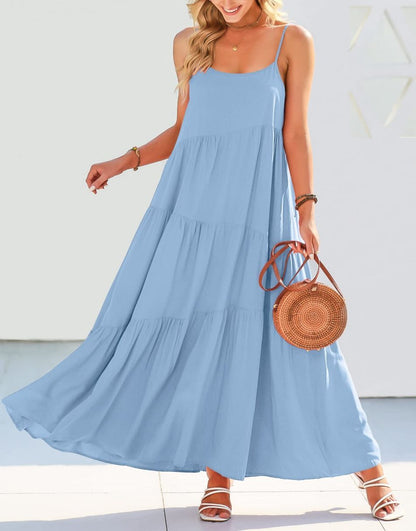 Abelia® | Asymmetrical Maxi Dress For Summer