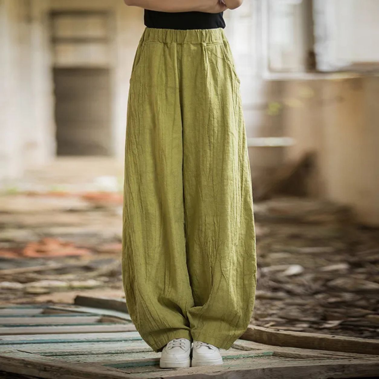 Elodie Tie-Dye Lantern Trousers